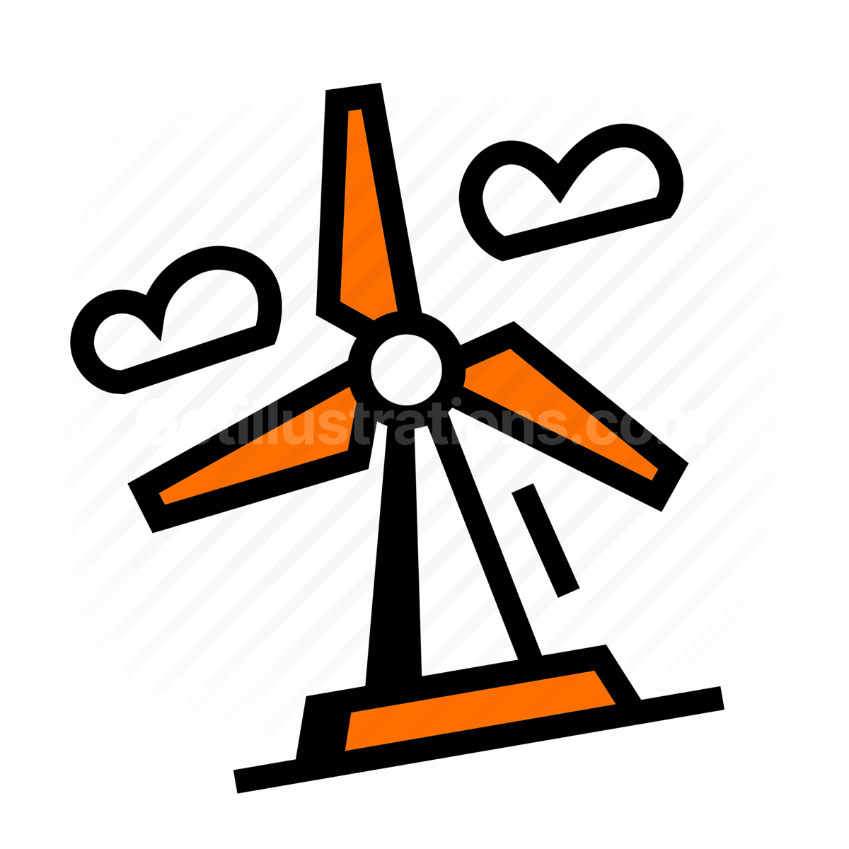 Energy and Industrial illustration preview image